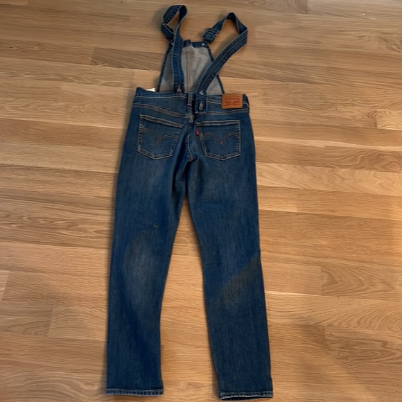 Anthropologie Levi’s New Distressed Overalls XS - Picture 6 of 11
